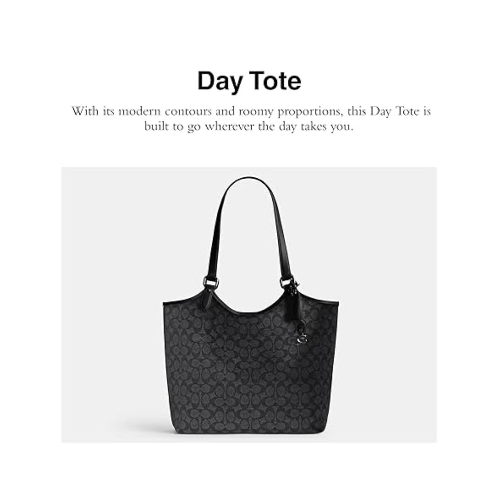 Coach Black Signature Day Tote